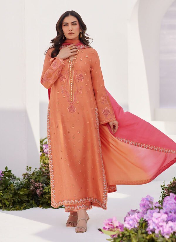 Farah Talib Aziz Zaza'24 Collection Elyna Coral Embroidered