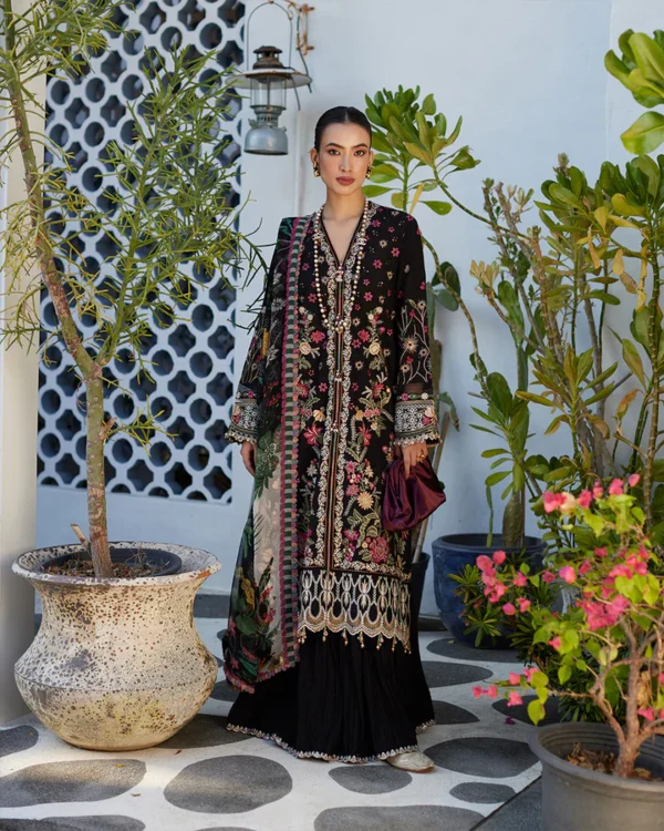 Faiza Saqlain Liliana Luxury Lawn'24 By Merle