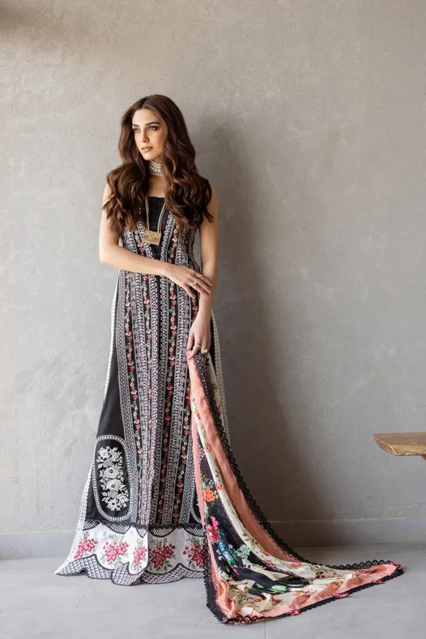 Saira Rizwan Luxury Lawn '24 Ember - SRLL24-06