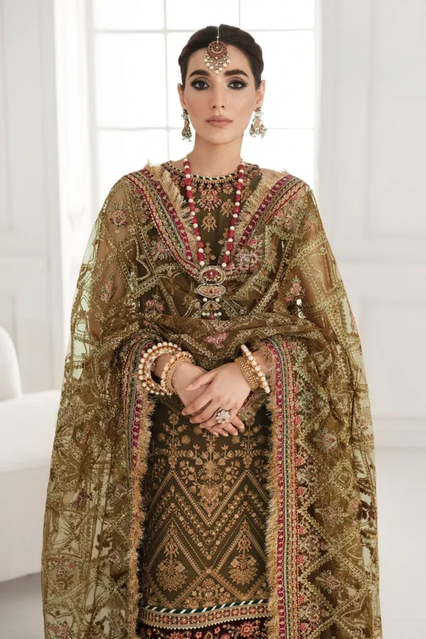 Baroque Chantelle CH10-06: Embroidered Chiffon 3-Piece Suit