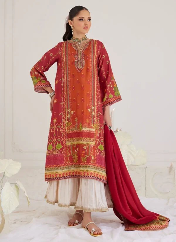 PAULINA RUST SHIRT AND DUPATTA