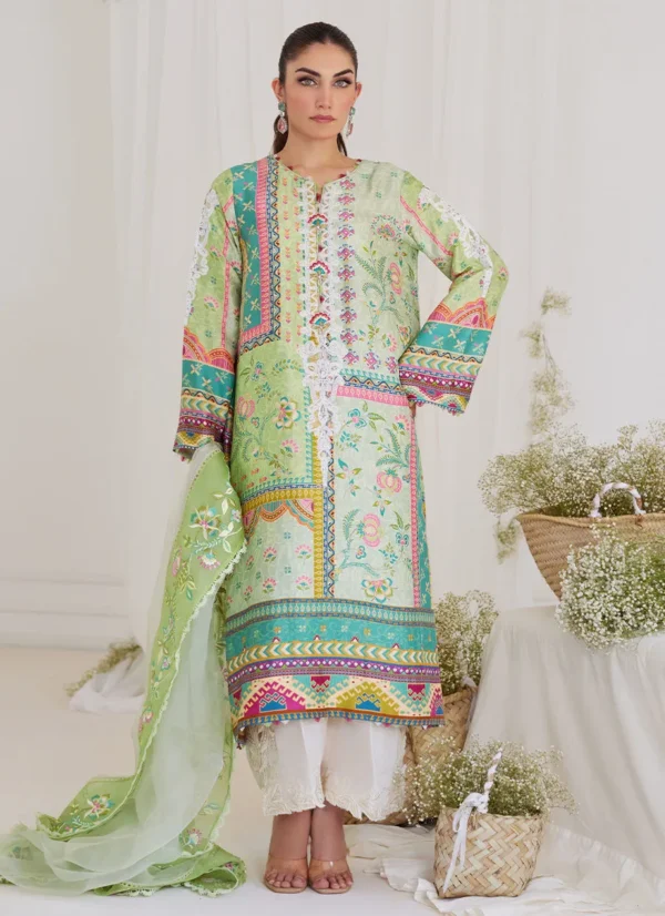 MARTA APPLE GREEN SHIRT AND DUPATTA