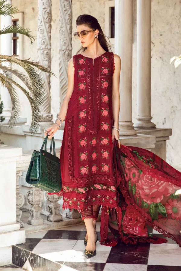 Maria B Lawn 3 Piece - Unstitched Suit | Eid Lawn-24-01