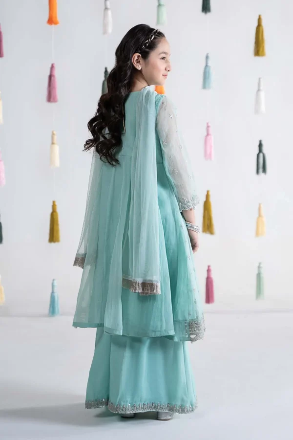 3 Piece Embroidered Organza Suit | MKS-EA24-32