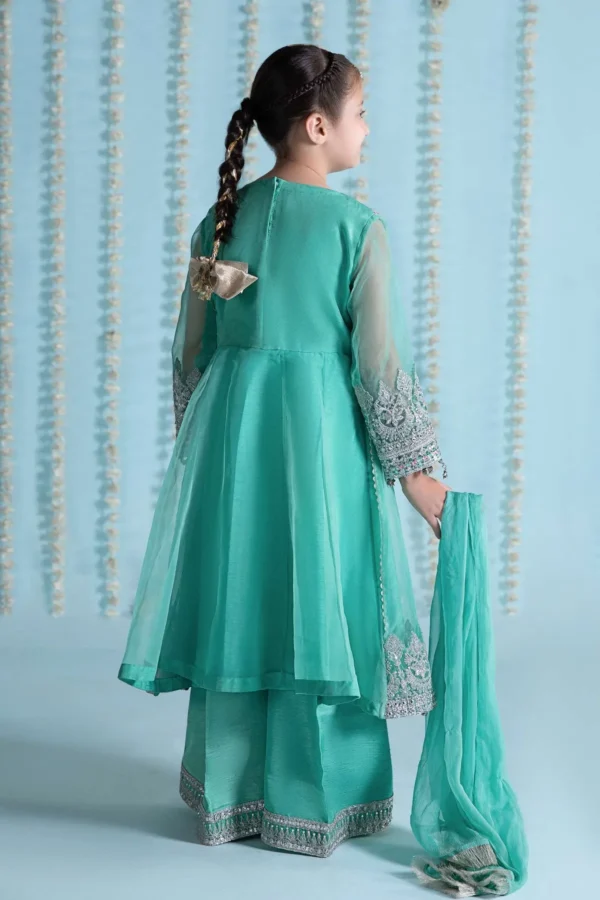 3 Piece Embroidered Organza Suit | MKS-EA24-31