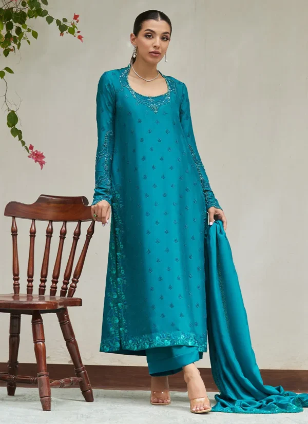 Farah Talib Aziz Luxe Pret By Persian Green