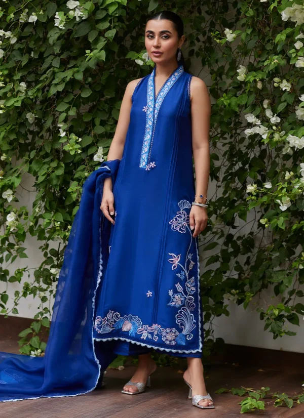 Farah Talib Aziz Luxe Pret By Inga Ink Blue