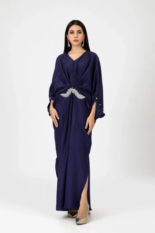 DC# 15161-Navy-Blue By Kaftans Ayesha Somaya