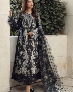 Qalamkar Festive Lawn 24 By PS-07 HAMNA