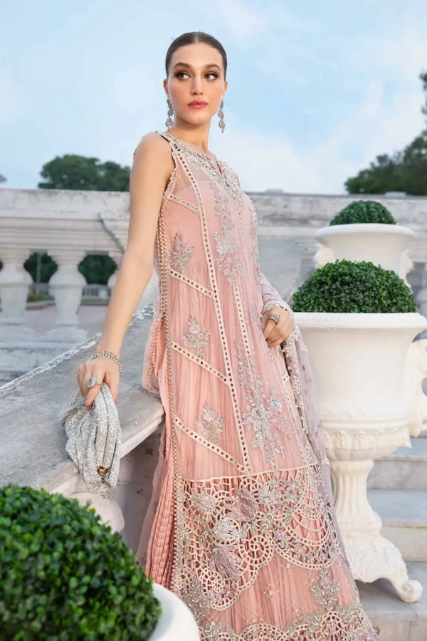 Maria B Embroidered Chiffon Suit | MPC-24-106