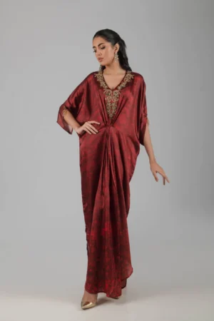 Ayesha Somaya Kaftans By 16373-Red