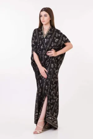 KF# 12813-Black By Kaftans Ayesha Somaya