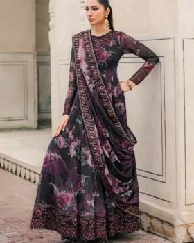Iznik Printed Formals UE-315 Printed Chiffon