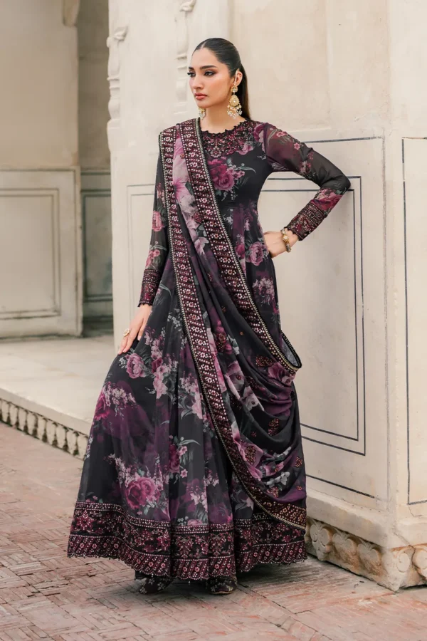 Iznik Printed Formals UE-315 Printed Chiffon