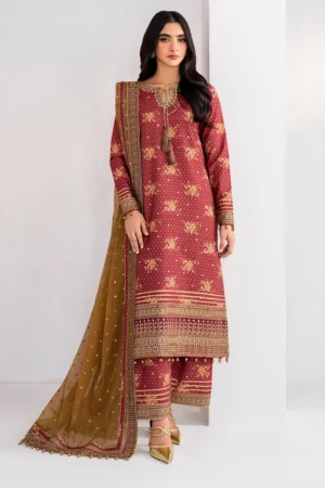 Jazmin Embroidered Raw Silk UR-7029