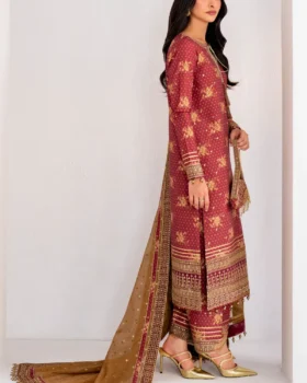 Jazmin Embroidered Raw Silk UR-7029