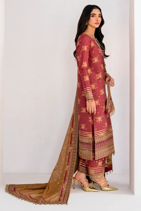 Jazmin Embroidered Raw Silk UR-7029