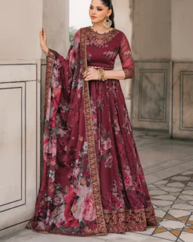 Iznik Printed Formals UE-314 Printed Chiffon