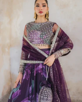 Iznik Printed Formals UE-322 Printed Chiffon