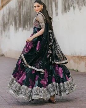 Iznik Printed Formals UE-321 Printed Chiffon