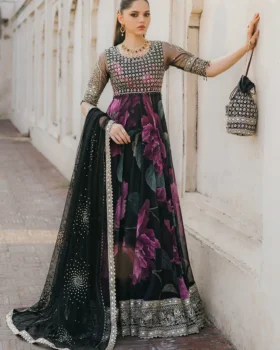 Iznik Printed Formals UE-321 Printed Chiffon