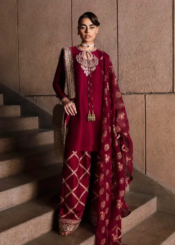 Hussain Rehar Luxury Pret By Merlot