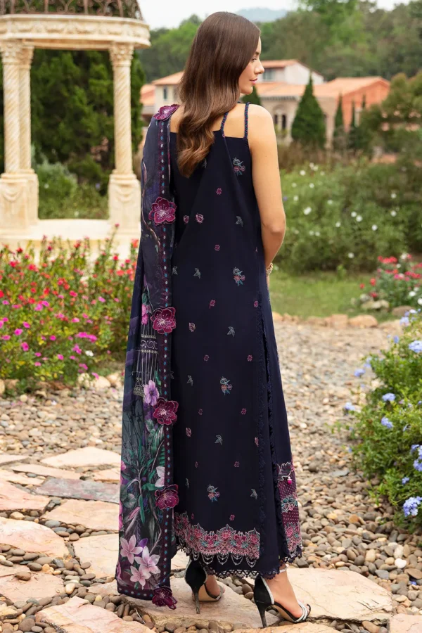 Ramsha Deep Blue-3PC Lawn Embroidered SUIT-Z-803