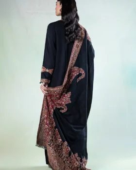 Maria B 3 Piece Embroidered Linen Suit | DW-W24-102