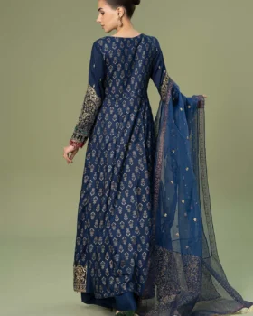 Maria B 3 Piece Embroidered Linen Suit | DW-W24-101