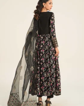 Maria B 3 Piece Embroidered Linen Suit | DW-W24-152