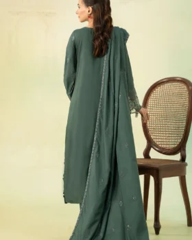 Maria B 3 Piece Embroidered Linen Suit | DW-W24-20