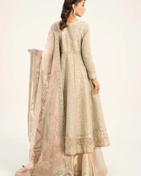 Maria B 3 Piece Embroidered Organza Suit | SF-W24-07