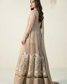 Maria B 3 Piece Embroidered Organza Suit | SF-W24-70