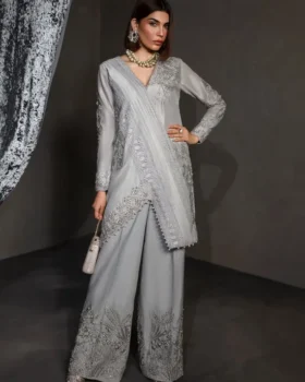 Saira Shakira Zarae Luxury Pret 24 Saffron