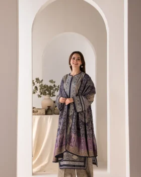 Sobia Nazir Design 7B Winter Shawl 2024