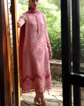 Qalamkar Qlinekari Linen By LM-12 KEIRA