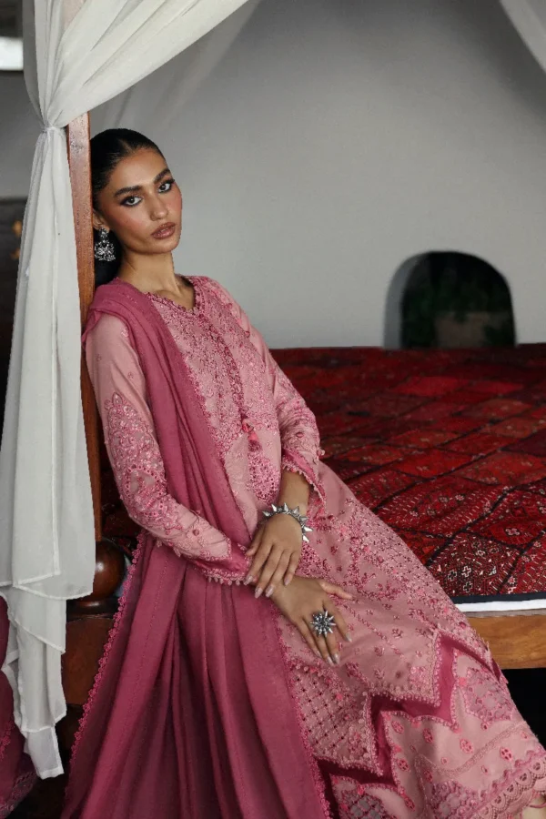 Qalamkar Qlinekari Linen By LM-12 KEIRA