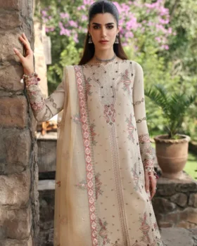 Qalamkar Qlinekari Linen By LM-11 ZIA