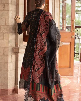Maria B Winter Luxe Embroidered Woven Suit | DL-1204