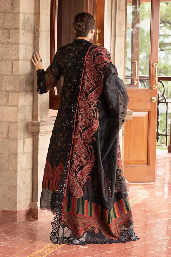 Maria B Winter Luxe Embroidered Woven Suit | DL-1204