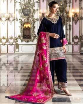 Zainab Chottani Velvet Unstitched 24 By Tara