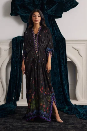 Farah Talib Aziz Velvet Dima Velvet Kaftan