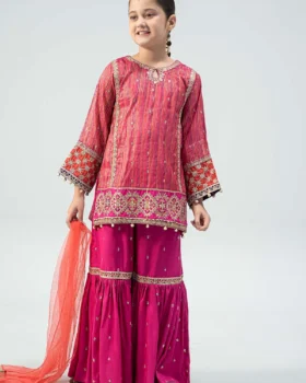 Maria B Kids Embroidered Suit | MKD-W24-11