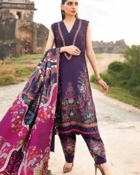 Maria B M Prints Printed Linen Suit | MPT-2402-A