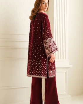 Baroque Embroidered Velvet UF-743