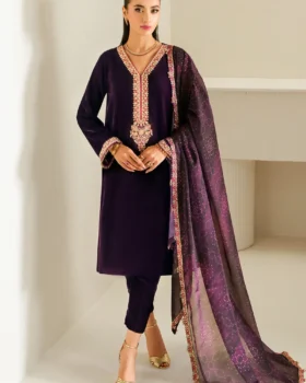 Baroque Embroidered Velvet PR-1016