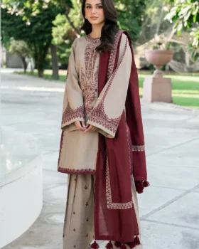 Baroque Embroidered Khaddar UF-4003