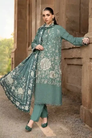 Maria B M Prints Printed Linen Suit | MPT-2408-A