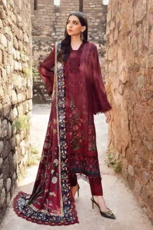 Maria B M Prints Printed Linen Suit | MPT-2401-B