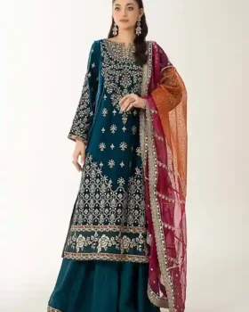 Maria B Embroidered Velvet Suit | SF-W24-05